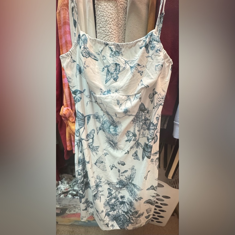 Floral Print Hooded Top